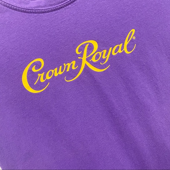 Purple Crown Royal Crew Neck Tee Shirt - Picture 2 of 4
